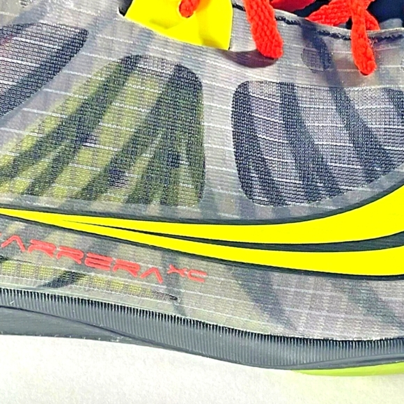 Saucony Mens Carrera XC Black Red Citron Sneaker size 13 includes  spikes New - Picture 4 of 6